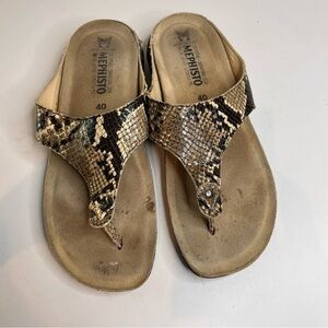 Mephisto | Snakeskin Sandals